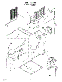 04 - Unit parts for Whirlpool Refrigerator 8ET8FTKXKT01 from AppliancePartsPros.com