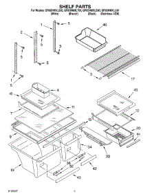 03 - Shelf parts for Whirlpool Refrigerator GR9SHMXLQ00 from AppliancePartsPros.com