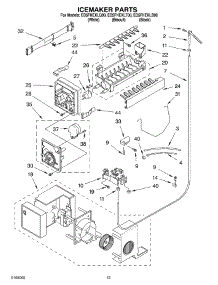 12 - Ice Maker, Optional parts for Whirlpool Refrigerator ED5FHEXLB00 from AppliancePartsPros.com