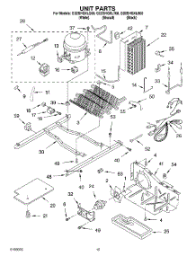 10 - Unit parts for Whirlpool Refrigerator GD2SHGXLB00 from AppliancePartsPros.com