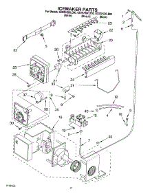 11 - Icemaker parts for Whirlpool Refrigerator GD2SHGXLB00 from AppliancePartsPros.com