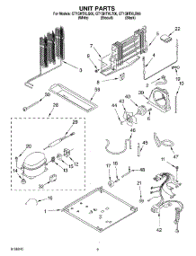 05 - Unit parts for Whirlpool Refrigerator GT1SHTXLB00 from AppliancePartsPros.com