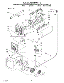 06 - Ice Maker parts for Whirlpool Refrigerator GR9SHMXLT00 from AppliancePartsPros.com