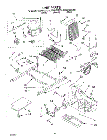 09 - Unit parts for Whirlpool Refrigerator GD5NHGXKT02 from AppliancePartsPros.com