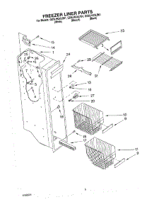 04 - Freezer Liner parts for Whirlpool Refrigerator GD5LHGXLT01 from AppliancePartsPros.com
