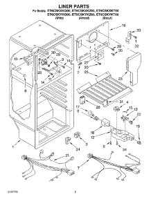 03 - Liner parts for Whirlpool Refrigerator ET6CSKYKT00 from AppliancePartsPros.com