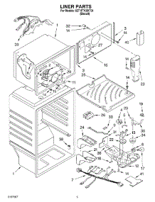 03 - Liner parts for Whirlpool Refrigerator 8ET1FTKXKT01 from AppliancePartsPros.com