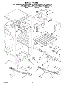 03 - Liner parts for Whirlpool Refrigerator ET4CSKYKZ00 from AppliancePartsPros.com