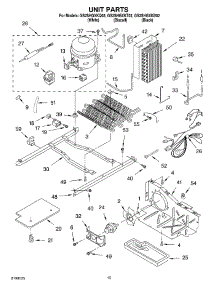 10 - Unit parts for Whirlpool Refrigerator GS2SHGXKB02 from AppliancePartsPros.com