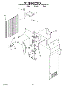 09 - Air Flow parts for Whirlpool Refrigerator GD5SHAXKT02 from AppliancePartsPros.com