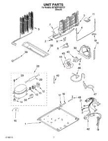 04 - Unit parts for Whirlpool Refrigerator 8ET8WPKXKT01 from AppliancePartsPros.com