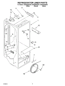 02 - Refrigerator Liner parts for Whirlpool Refrigerator GS2SHGXKT02 from AppliancePartsPros.com