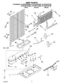 04 - Unit parts for Whirlpool Refrigerator ET4CSKYKQ00 from AppliancePartsPros.com