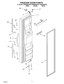 08 - Freezer Door parts for Whirlpool Refrigerator GS2SHGXKT02 from AppliancePartsPros.com