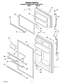 02 - Door parts for Whirlpool Refrigerator 8ET8WPKXKQ00 from AppliancePartsPros.com