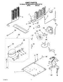 04 - Unit parts for Whirlpool Refrigerator 8ET8WPKXKQ00 from AppliancePartsPros.com