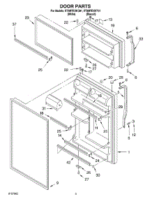 02 - Door parts for Whirlpool Refrigerator ET8MTEXKQ01 from AppliancePartsPros.com