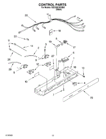 12 - Control, Optional parts for Whirlpool Refrigerator 6GD2SHQXKB00 from AppliancePartsPros.com