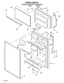 02 - Door parts for Whirlpool Refrigerator ET8WTEXKT01 from AppliancePartsPros.com