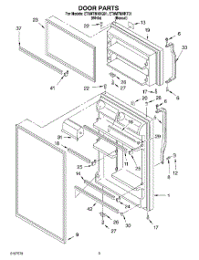 02 - Door parts for Whirlpool Refrigerator ET8MTMXKQ01 from AppliancePartsPros.com