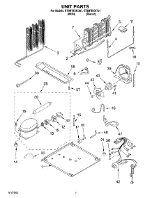 04 - Unit parts for Whirlpool Refrigerator ET8MTEXKQ01 from AppliancePartsPros.com