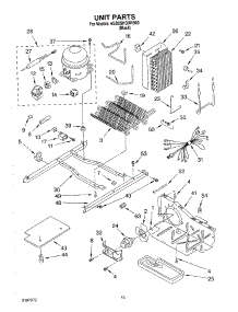 09 - Unit parts for Whirlpool Refrigerator 6GD5SHQXKB00 from AppliancePartsPros.com