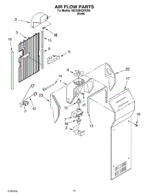 10 - Air Flow parts for Whirlpool Refrigerator 6GD5SHQXKB00 from AppliancePartsPros.com