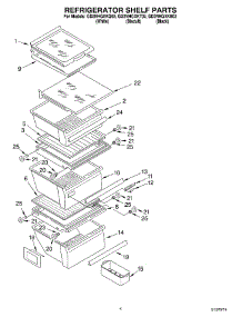 03 - Refrigerator Shelf parts for Whirlpool Refrigerator GD2NHGXKQ02 from AppliancePartsPros.com