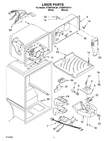 03 - Liner parts for Whirlpool Refrigerator ET8MTEXKT01 from AppliancePartsPros.com