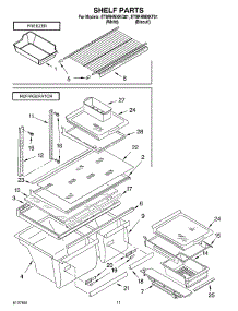 06 - Shelf, Optional parts for Whirlpool Refrigerator ET8RHMXKT01 from AppliancePartsPros.com