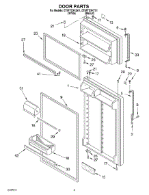 02 - Door parts for Whirlpool Refrigerator ET8FTEXKT01 from AppliancePartsPros.com