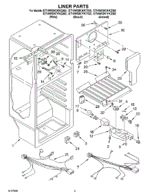 03 - Liner parts for Whirlpool Refrigerator ET4WSKYKZ02 from AppliancePartsPros.com