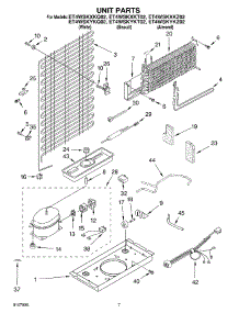 04 - Unit parts for Whirlpool Refrigerator ET4WSKYKT02 from AppliancePartsPros.com