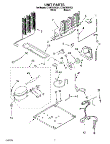04 - Unit parts for Whirlpool Refrigerator ET8MTMXKT01 from AppliancePartsPros.com