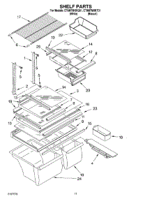 06 - Shelf, Optional parts for Whirlpool Refrigerator ET8MTMXKT01 from AppliancePartsPros.com