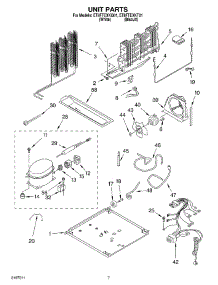 04 - Unit parts for Whirlpool Refrigerator ET8FTEXKQ01 from AppliancePartsPros.com
