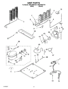 05 - Unit parts for Whirlpool Refrigerator GR9SHMXKT01 from AppliancePartsPros.com