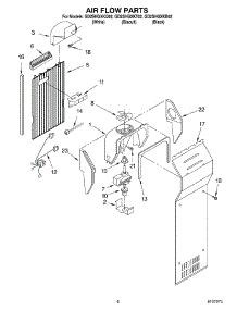 05 - Air Flow And Control parts for Whirlpool Refrigerator GD2SHGXKQ02 from AppliancePartsPros.com