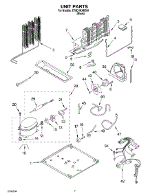 04 - Unit parts for Whirlpool Refrigerator ET9CHKXKB01 from AppliancePartsPros.com