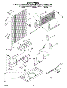 04 - Unit parts for Whirlpool Refrigerator ET4WSMYKT01 from AppliancePartsPros.com