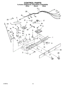 12 - Control parts for Whirlpool Refrigerator GD2SHGXKT02 from AppliancePartsPros.com