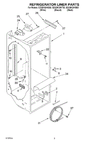 02 - Refrigerator Liner parts for Whirlpool Refrigerator GD5SHGXKQ02 from AppliancePartsPros.com