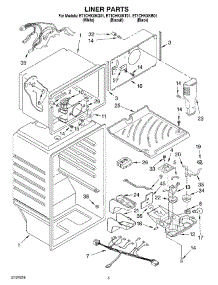 03 - Liner parts for Whirlpool Refrigerator ET1CHKXKB01 from AppliancePartsPros.com