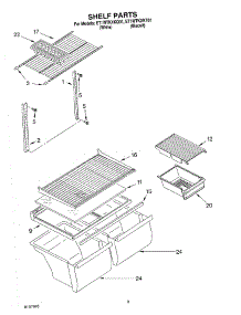 05 - Shelf, Optional parts for Whirlpool Refrigerator ET1WTKXKT01 from AppliancePartsPros.com
