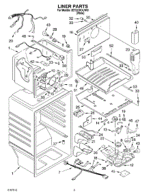 02 - Liner parts for Whirlpool Refrigerator 2ET22DKXJW01 from AppliancePartsPros.com