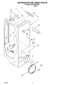 02 - Refrigerator Liner parts for Whirlpool Refrigerator 6GD22DCXHW02 from AppliancePartsPros.com