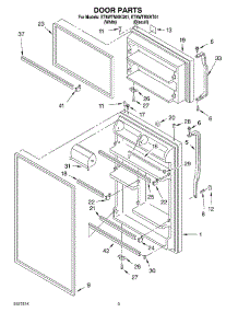 02 - Door parts for Whirlpool Refrigerator ET8WTMXKT01 from AppliancePartsPros.com