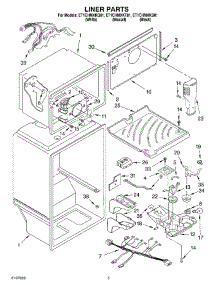 03 - Liner parts for Whirlpool Refrigerator ET1CHMXKB01 from AppliancePartsPros.com