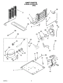 05 - Unit parts for Whirlpool Refrigerator 2ET22DKXJW01 from AppliancePartsPros.com