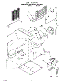 04 - Unit parts for Whirlpool Refrigerator ET1RHMXKT01 from AppliancePartsPros.com